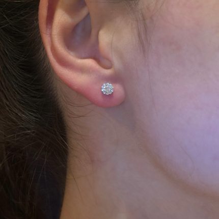 Orecchini Bibigì Oro bianco 18 kt e Diamanti