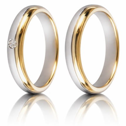 Bicolor 300 Wedding Bands