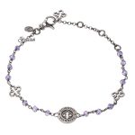 Bracciale TUUM Dono SCIENTIA brunito con salomite viola