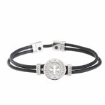 Bracciale TUUM nappa nera Dono SCIENTIA