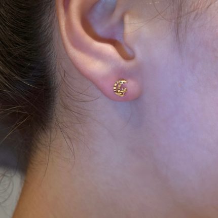 Orecchini Ambrosia Luna Stella Oro 18 kt