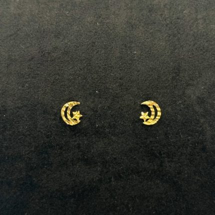 Orecchini Ambrosia Luna Stella Oro 18 kt