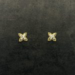 Orecchini Ambrosia Oro Bianco e Giallo 18 kt