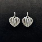 Orecchini Pendente Cuore Argento 925