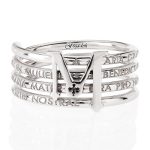 Anello TUUM Tuam X argento rodiato size 22