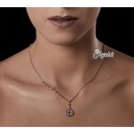 Collana TUUM Dono FORTITUDO asimmetrica rosè salomite verde