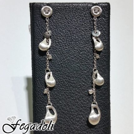 Orecchini Nanis oro bianco