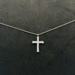 Collana Ambrosia Croce Oro 18 kt e Swarovski