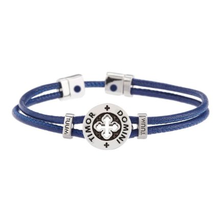 Bracciale TUUM nappa blu Dono TIMOR DOMINI