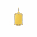 Ciondolo Stroili Medaglia Oro Giallo 9 kt Swarovski