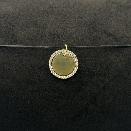 Ciondolo Stroili Medaglia Oro Giallo 9 kt Swarovski