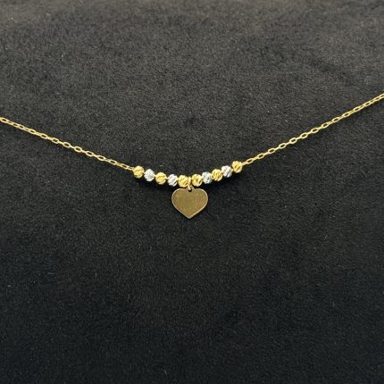 Collana Stroili Cuore Oro Bianco e Giallo 9 kt
