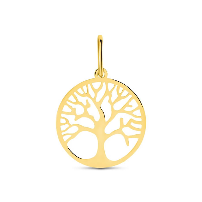 Ciondolo Stroili albero della vita in oro bianco e zirconi
