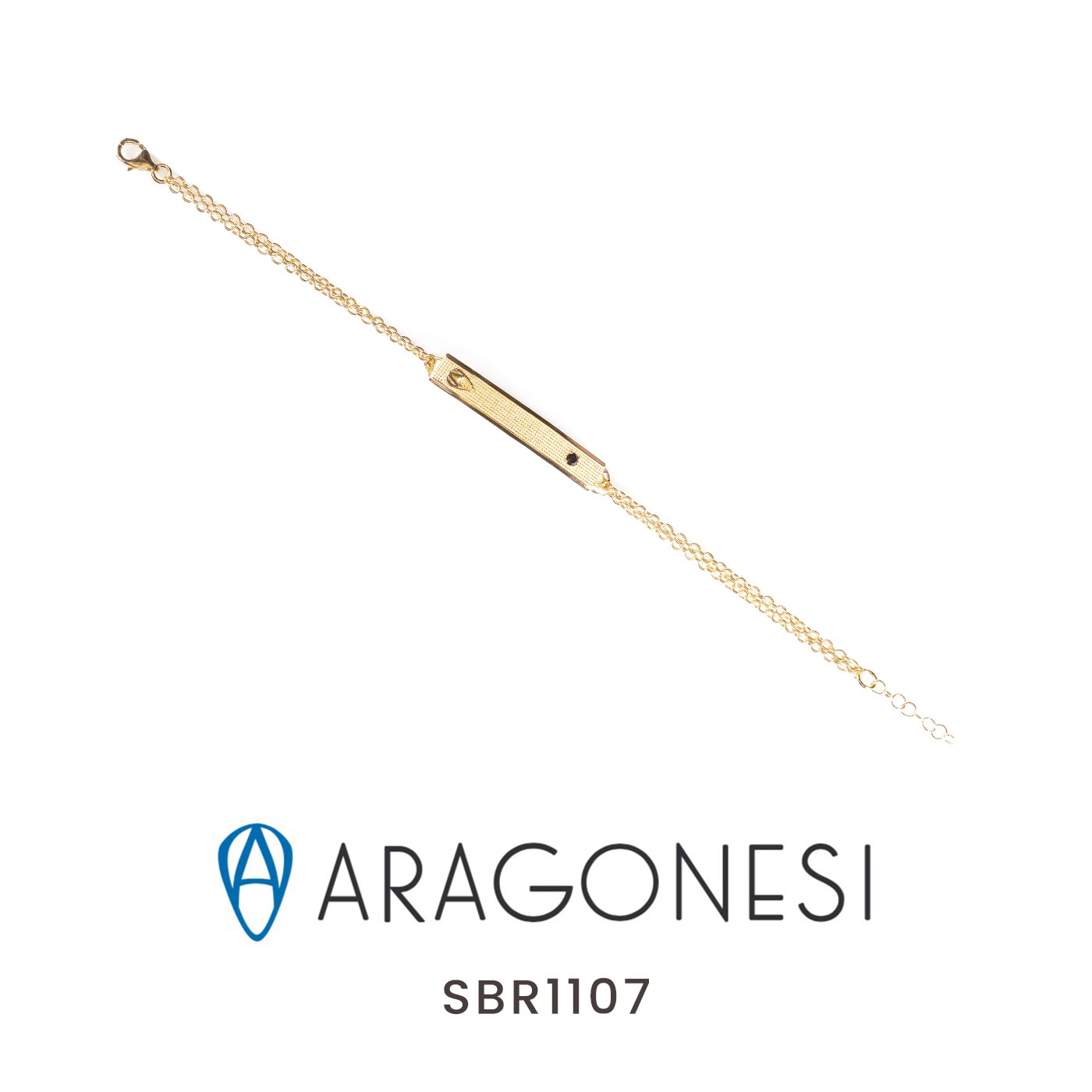 Bracciale Aragonesi Amalfi Argento laminato Oro SBR1107