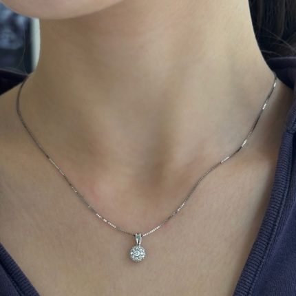 Collier Damiani Oro Bianco 18 kt e Diamanti