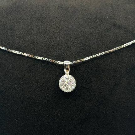 Collier Damiani Oro Bianco 18 kt e Diamanti