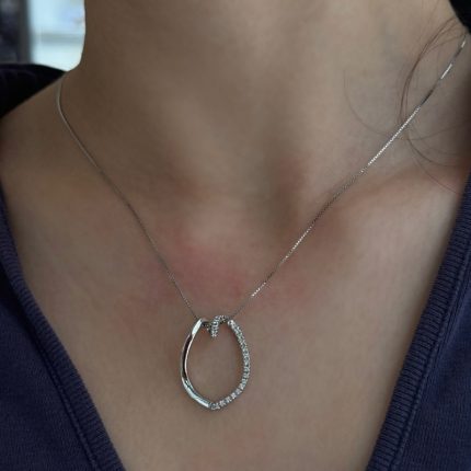 Collana Yukiko Oro Bianco e Diamanti