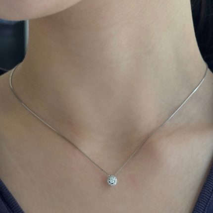 Collana Punto Luce Comete Oro e Diamanti