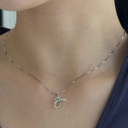 Collana Comete Oro Bianco 18 kt e Diamante