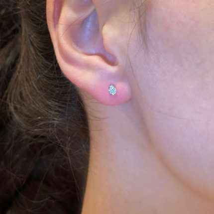 Orecchini Ambrosia Punto Luce Oro 18 kt e Swarovski