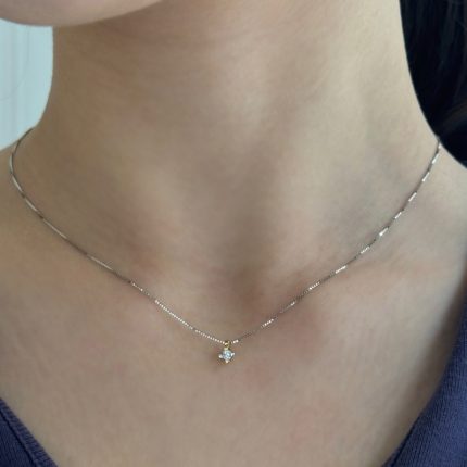 Collana Punto Luce Comete Oro giallo e bianco