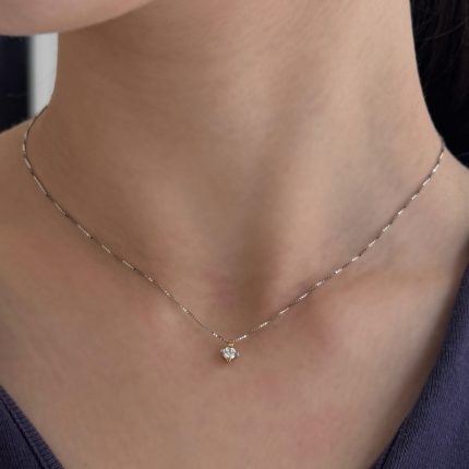 Collana Punto Luce Comete Oro giallo e bianco