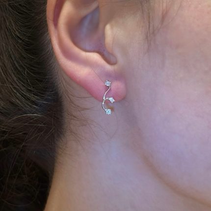 Orecchini Ambrosia oro 18 kt e swarovski