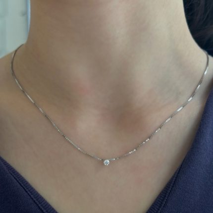 Collana Punto Luce Oro e Diamante