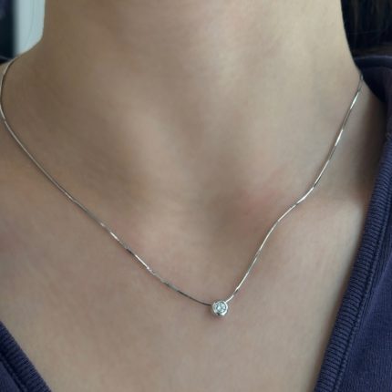 Collana Punto Luce Yukiko Oro e Diamante