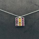 Collana Oro con Ametista e Citrino