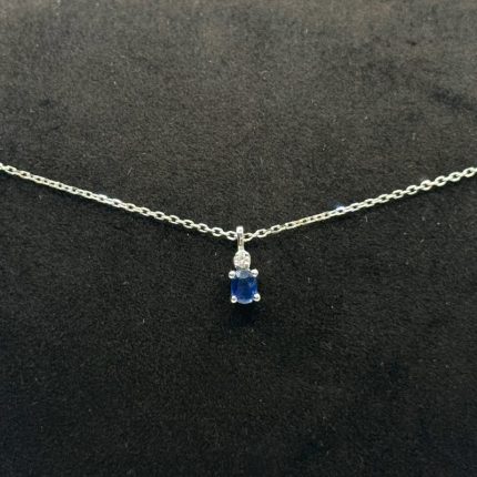 Collana Bibigì Oro Diamante e Zaffiro