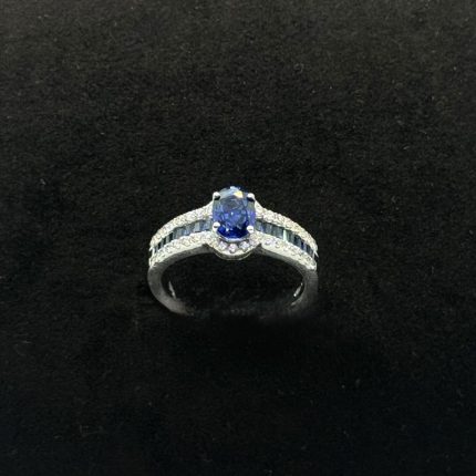 Anello a fascia Bibigì Zaffiri e Diamanti