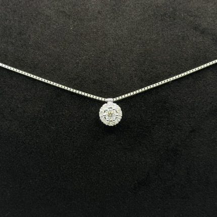 Collana Punto Luce Comete Oro e Diamanti