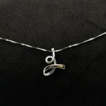 Collana Comete Oro Bianco 18 kt e Diamante