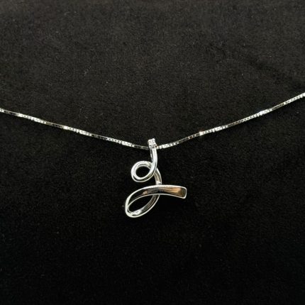 Collana Comete Oro Bianco 18 kt e Diamante