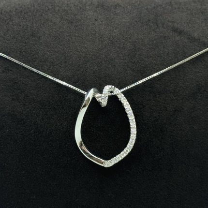 Collana Yukiko Oro Bianco 18 kt e Diamanti