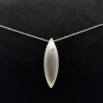 Collana Kiara Oro Bianco 18 kt e Diamante
