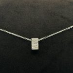 Collana Polello Oro Bianco 18 kt e Diamanti