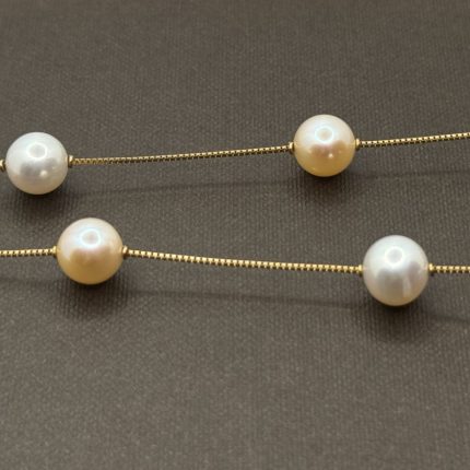 Collana Yukiko Oro Giallo 18 kt e Perle Midori