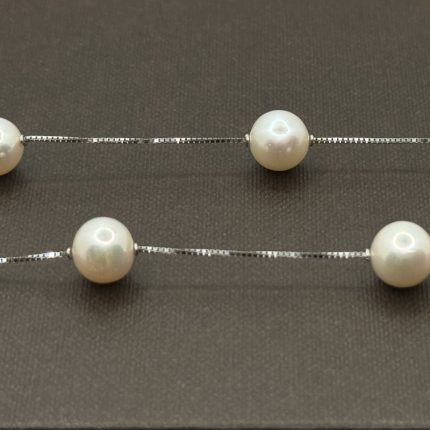 Collana Yukiko Oro e Perle Midori Bianche