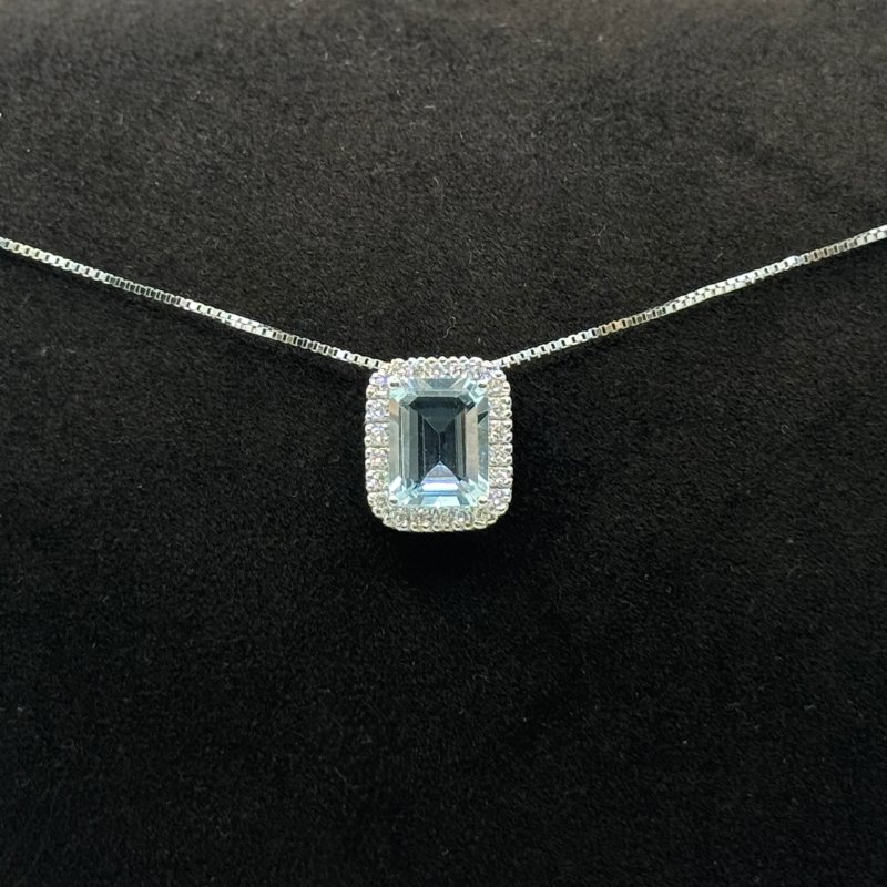 IMG_1807 (1) Collana Yukiko Oro Bianco 18 kt Diamanti e Acquamarina