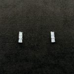 Orecchini Trilogi Oro Bianco 18 kt e Swarovski