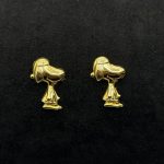 Orecchini Snoopy Oro Giallo 18 kt