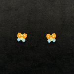 Orecchini Farfalla Oro Giallo 18 kt Smaltati