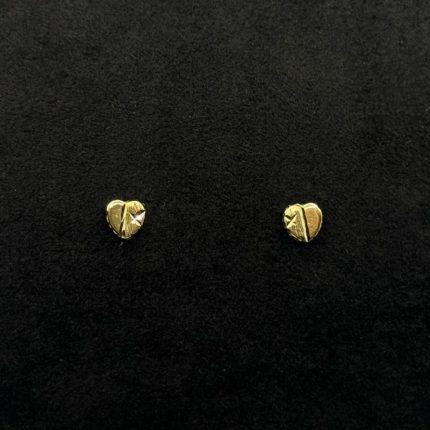 Orecchini Cuore Oro Giallo 18 kt