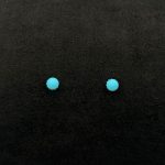 Orecchini a Pallina Oro Giallo 18 kt e Turchese