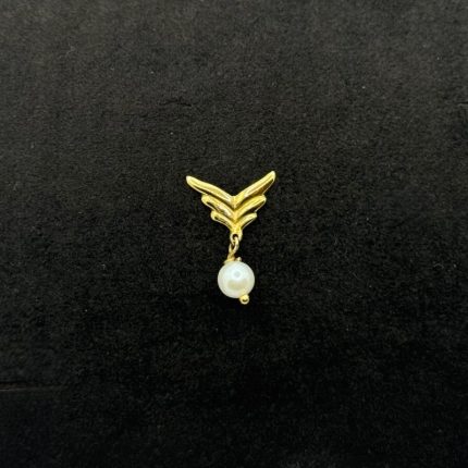 Orecchino Pendente Oro Giallo 18 kt e Perla