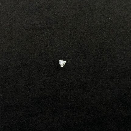 Orecchino Punto Luce Oro Bianco 18 kt e Swarovski