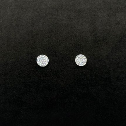 Orecchini Oro Bianco 18 kt e Swarovski