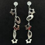 Orecchini Pendente Oro Bianco 18 kt